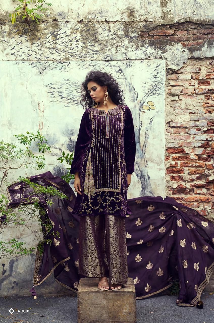 Kimkhab Salwar Velvet Suit