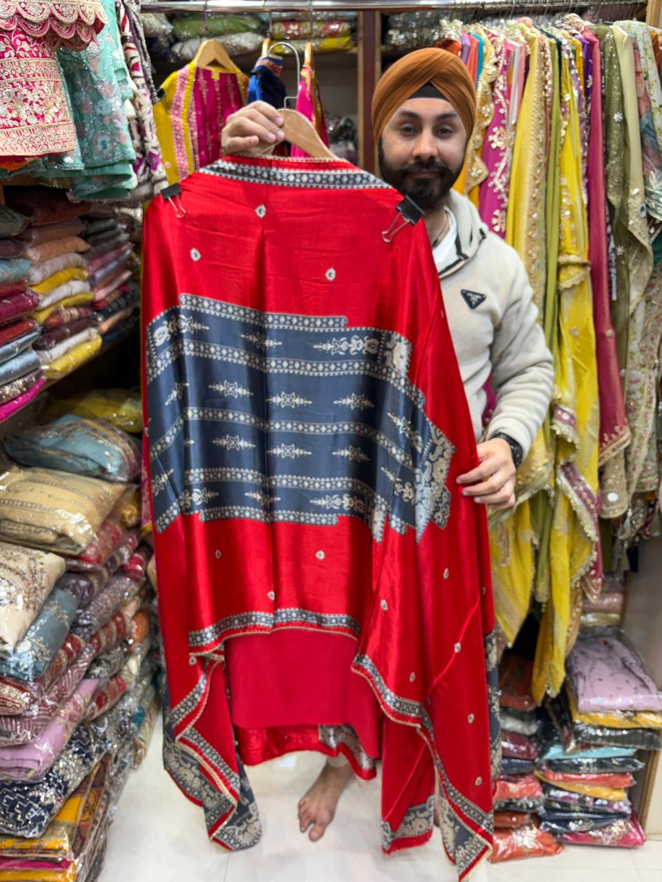 Gajji Ikkat Style Neck Edition - Design no 10