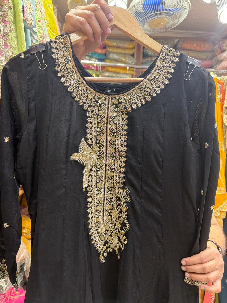 Elegant Anarkali Pant Suit with Minimum work