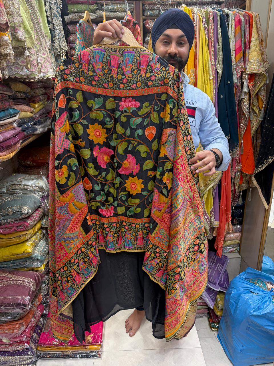 Banarasi Weaving Position Dupatta Organza Shirt