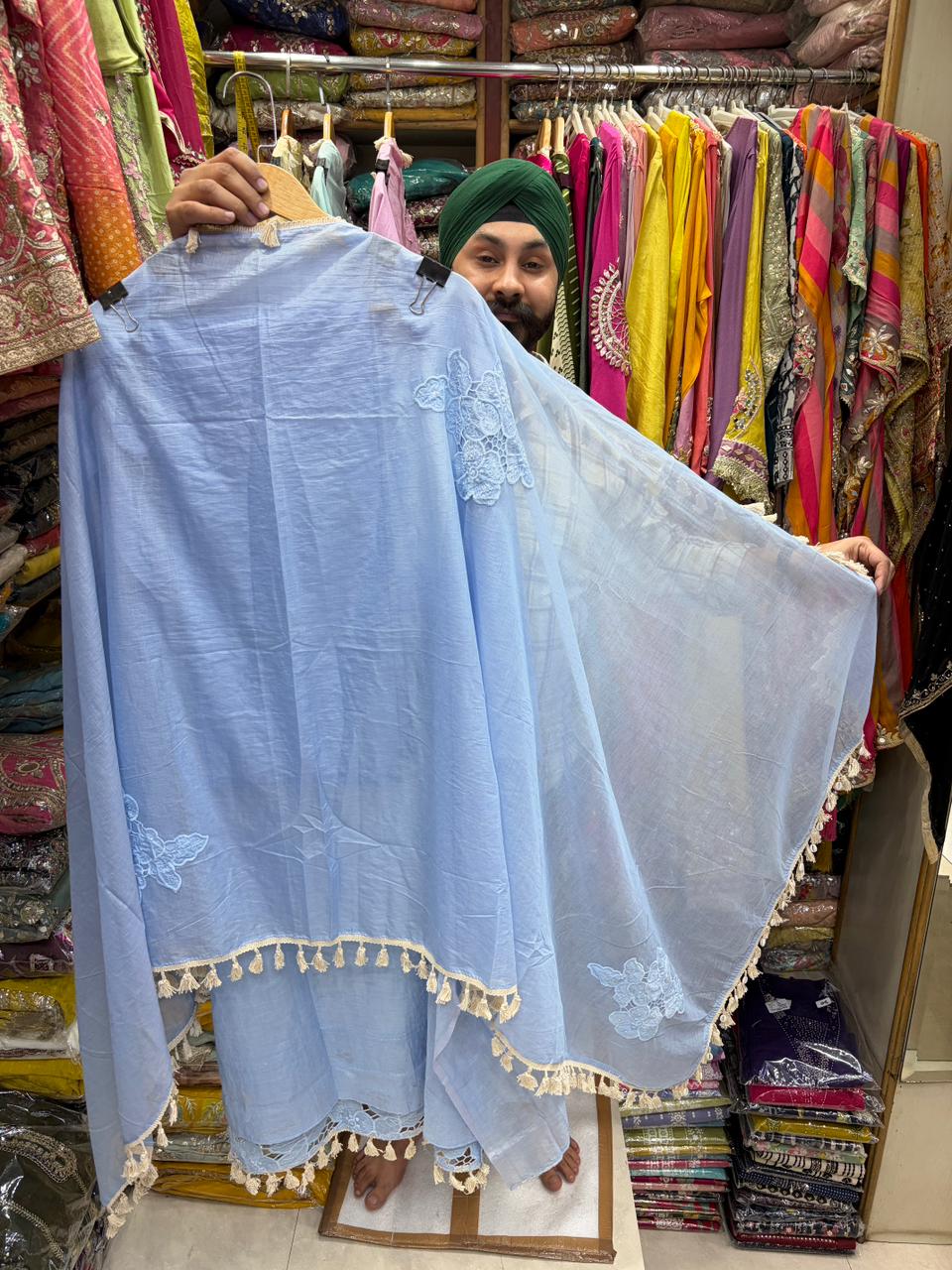 Mul Cotton Pakistani Applique Collection