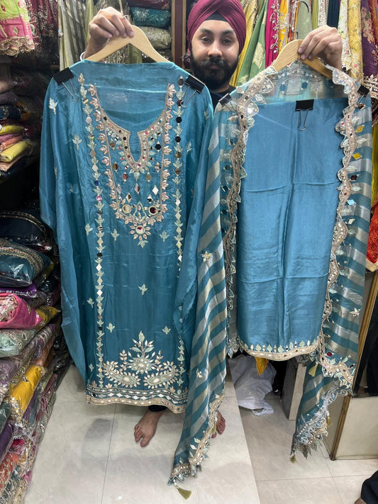 Designer Dupatta Mirror Suits