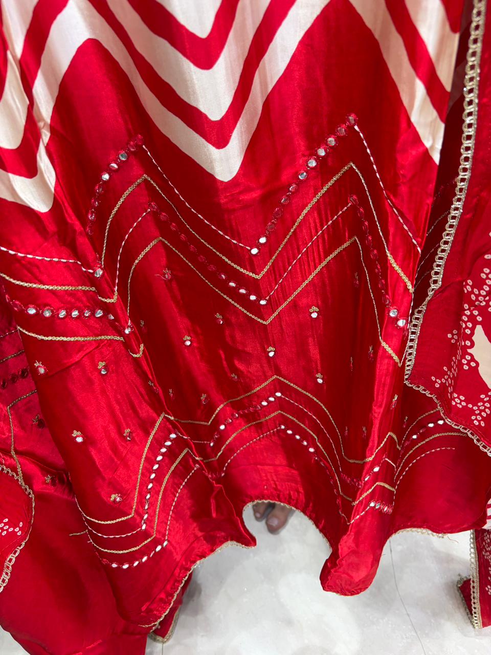 Gajji Striking Laheriya Print - Design no 11