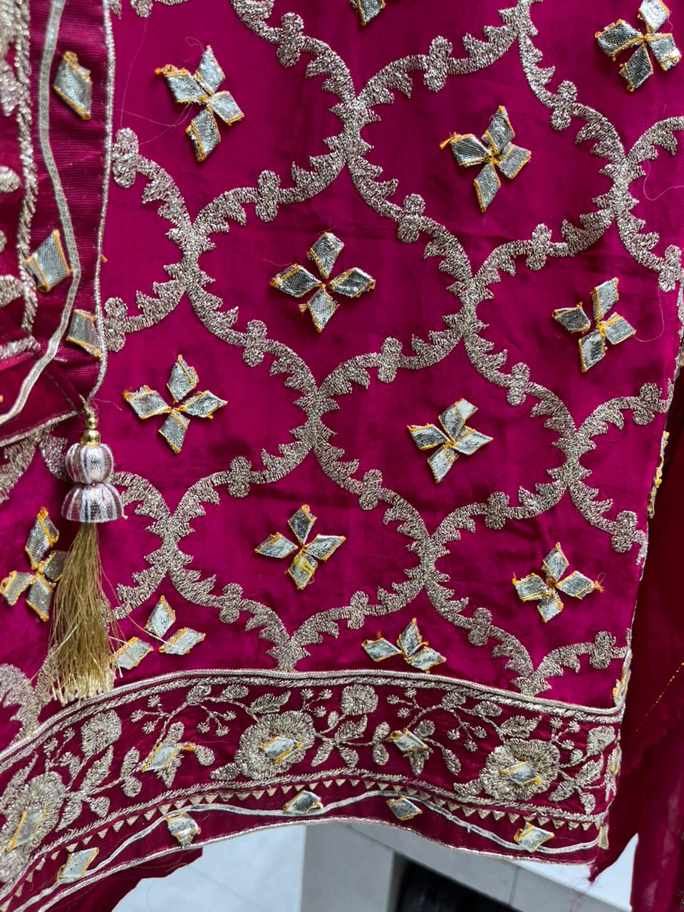 Royal Crepe Gotta Zari Suits - ( Bridal Wear )