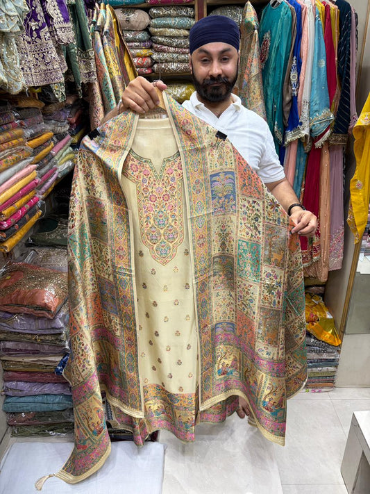 Silk Jacquard Weave Position Print Summer Edition -1