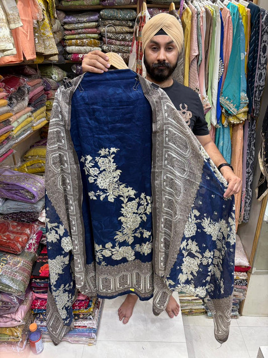 Cotton Floral Print - Nalki handwork