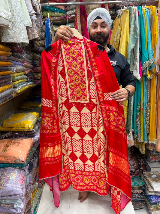 Gajji Silk Kalamkari Print Langdi Patta New Edition 22