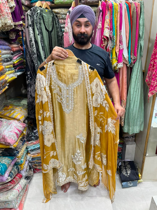 Royal Giraffe Shimmer Heavy Dupatta