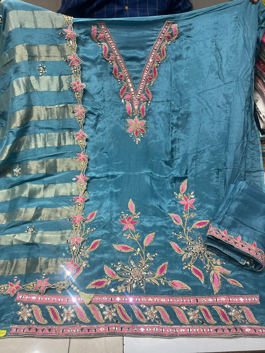 Mirror Salwar work