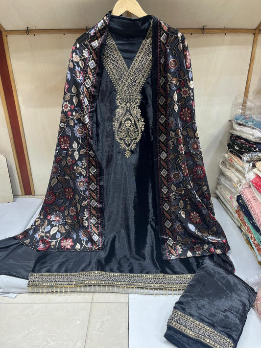 BEAUTIFUL VELVET BRASSO DUPATTA