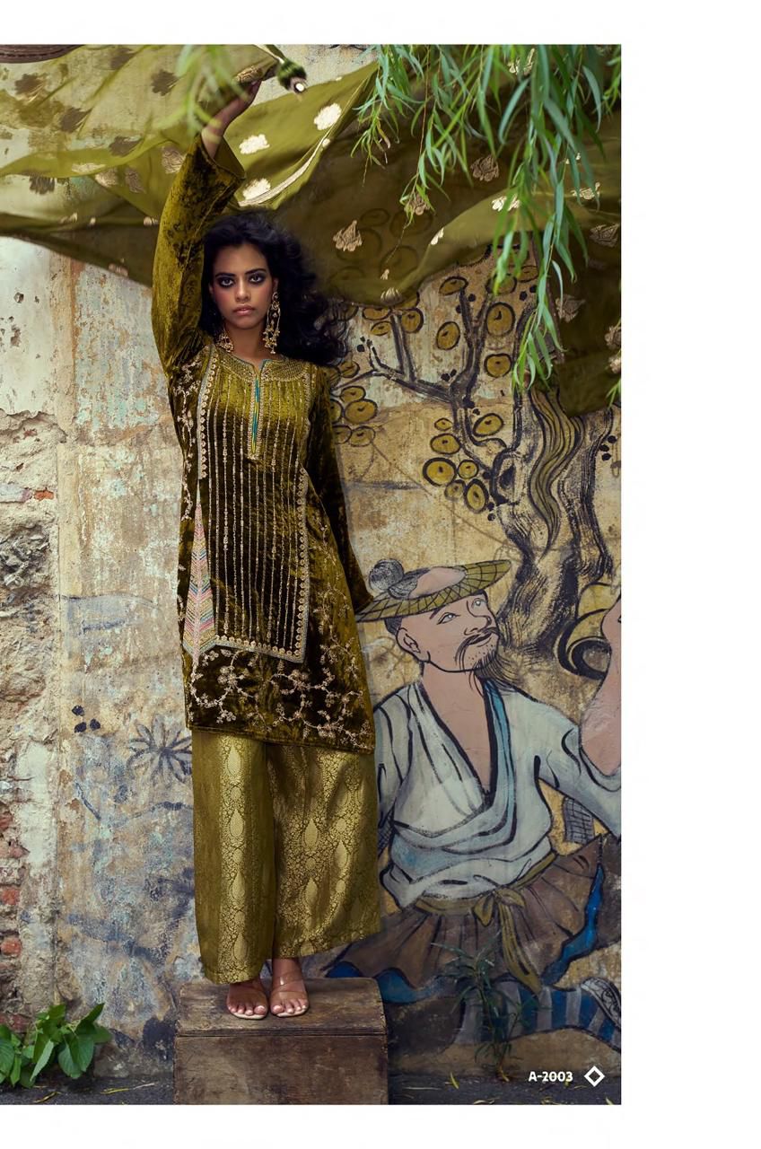 Kimkhab Salwar Velvet Suit