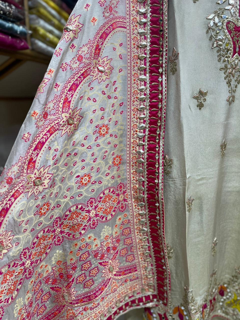 Beige Colour Pure Shimmer Gotta Suit