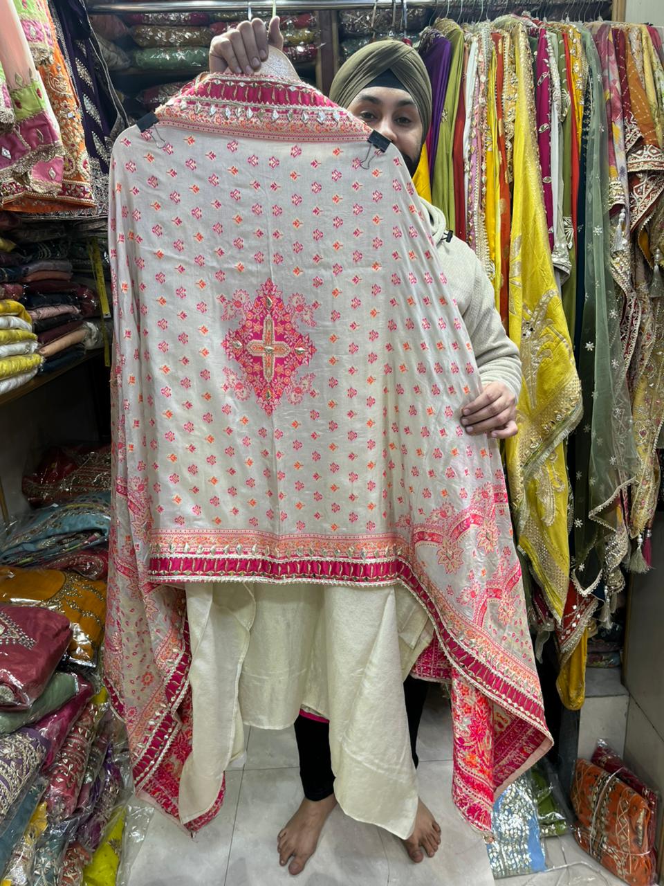 Beige Colour Pure Shimmer Gotta Suit