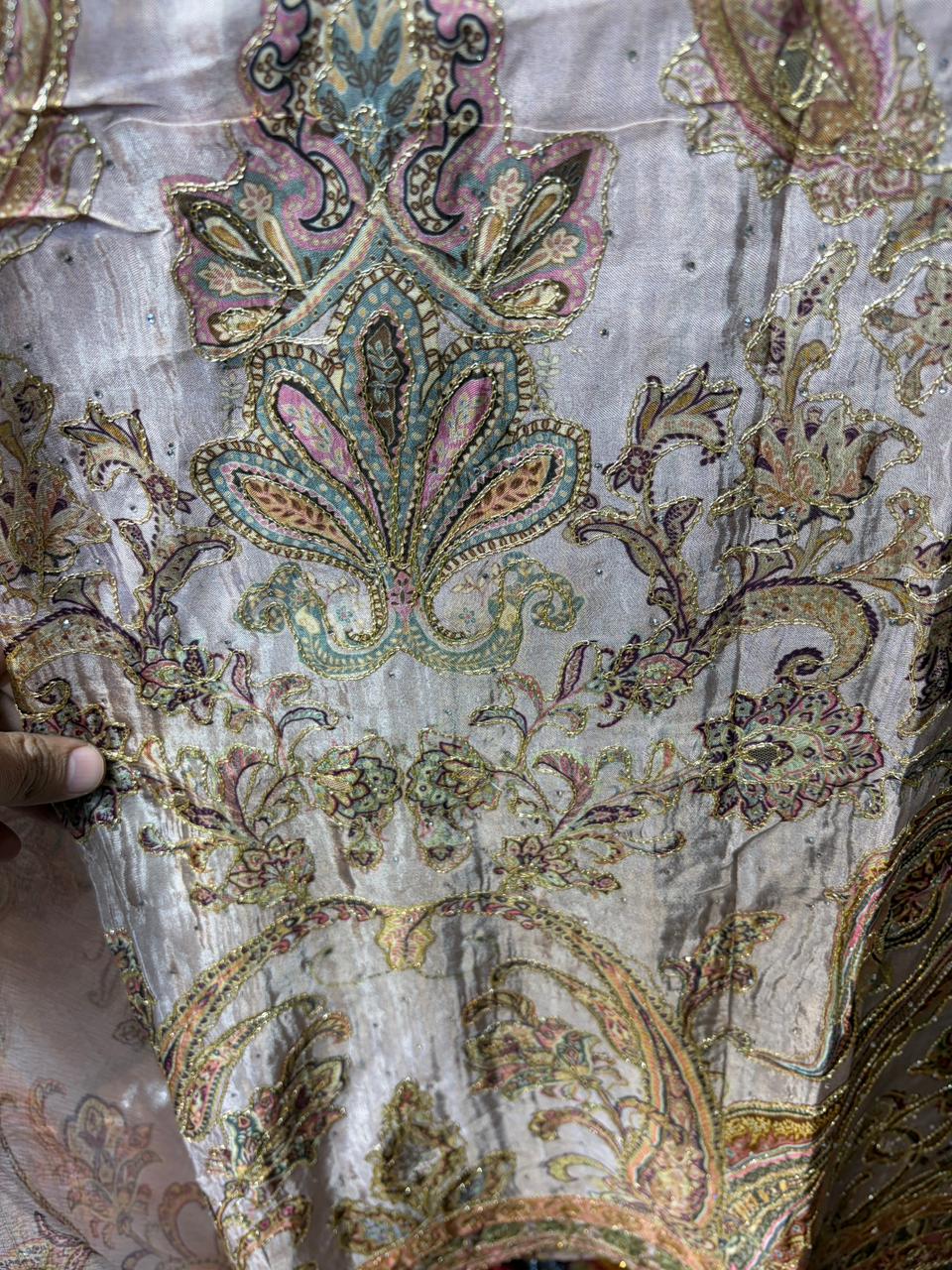 Soft Organza Silk Pakistani Floral Suits