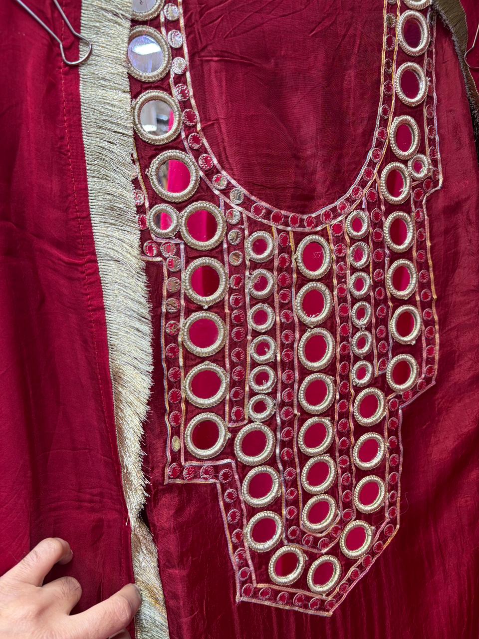 Opada Mirror Work Designer suit