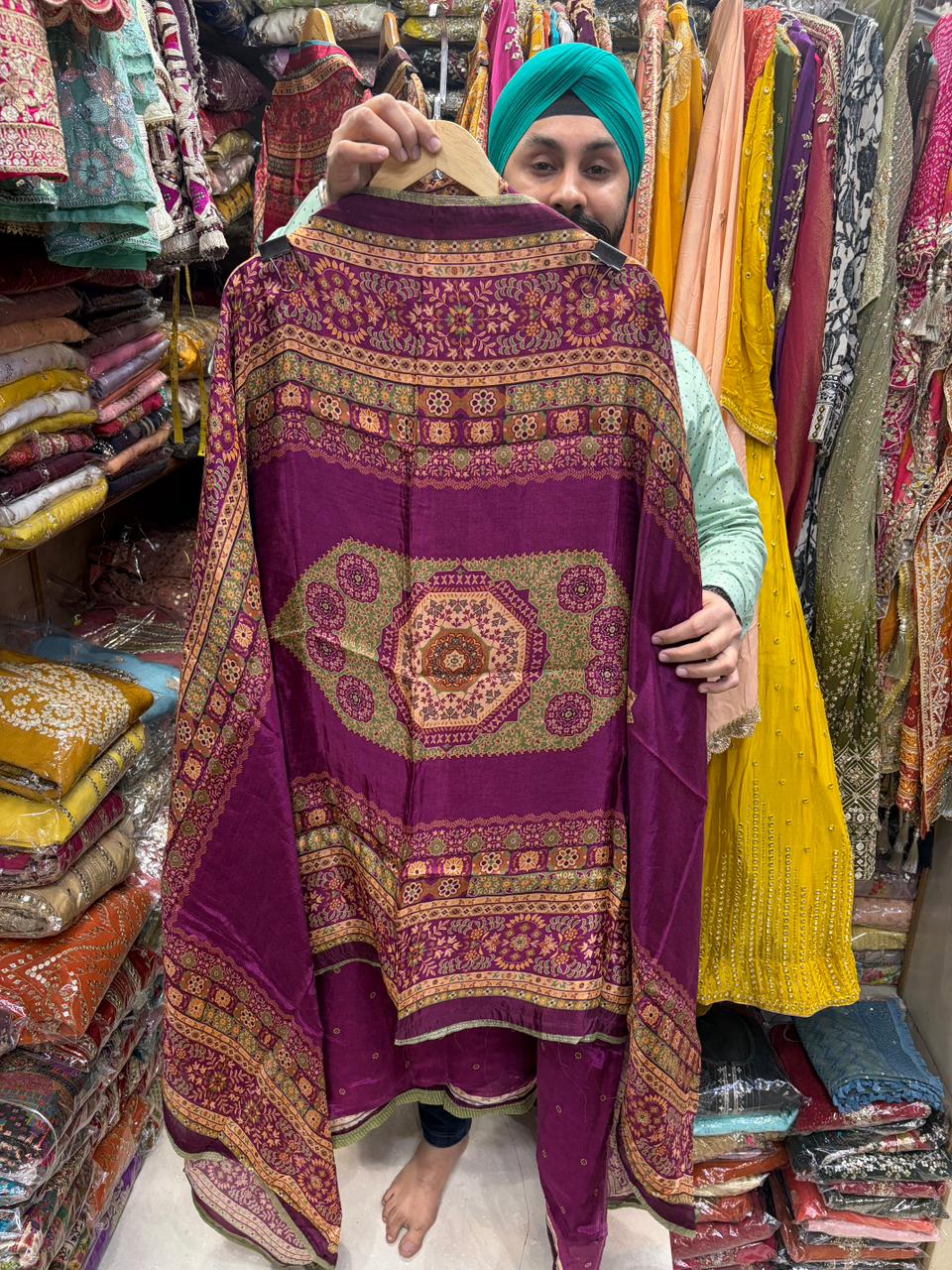 Opada Silk Beautiful Floral Suit