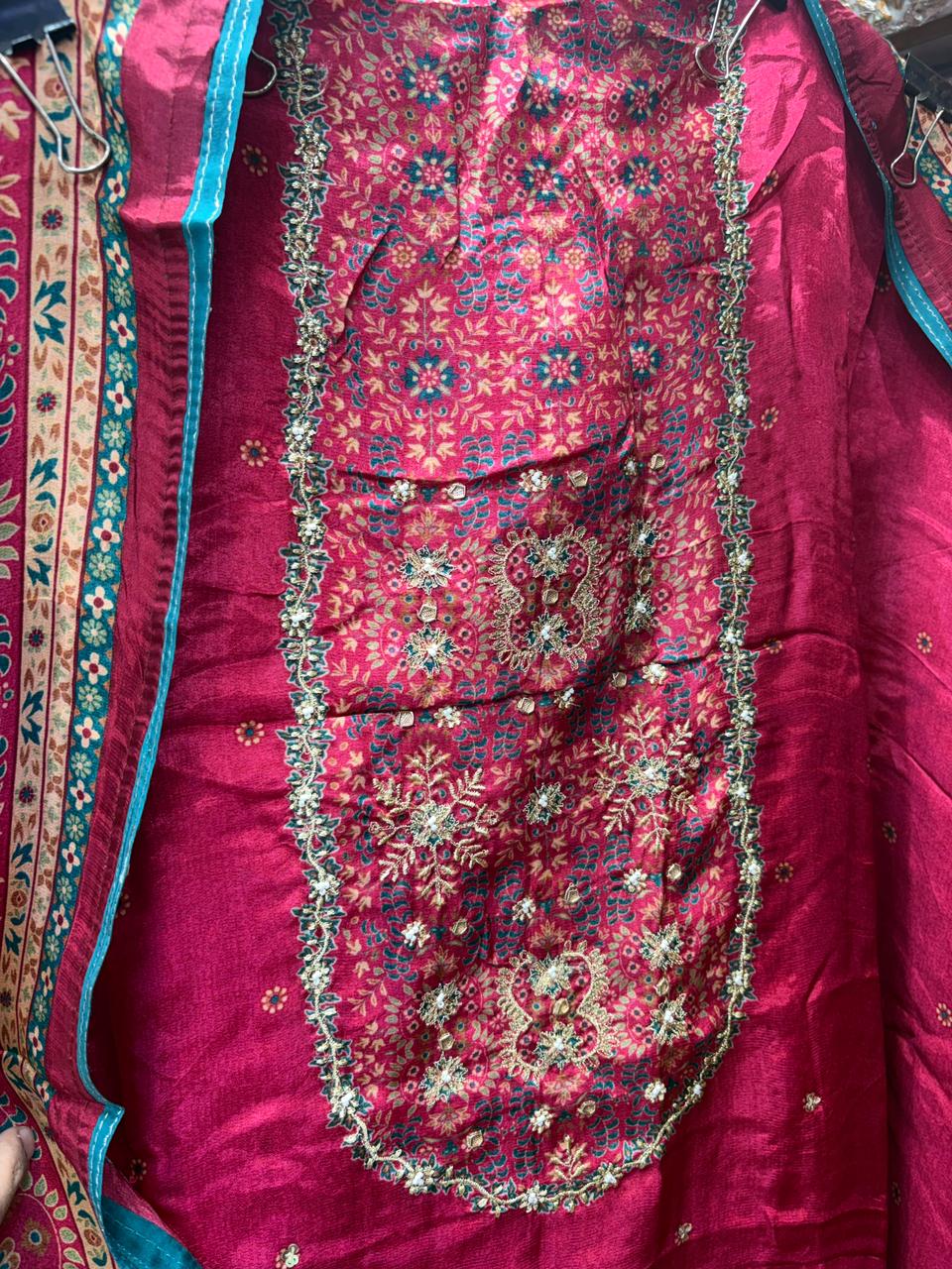 Opada Silk Beautiful Floral Suit