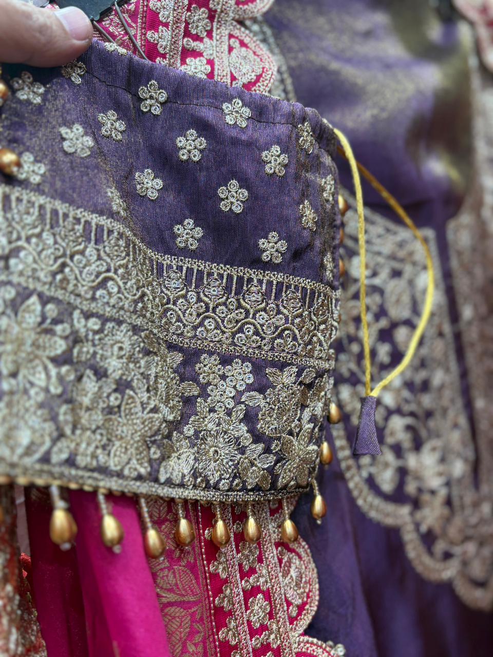 Shimmer Silk Zari Sequins Potli Suits