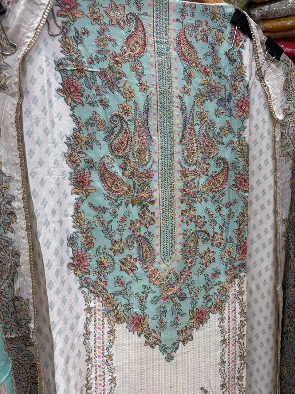 Pure Indian Crepe Zari Work Suits