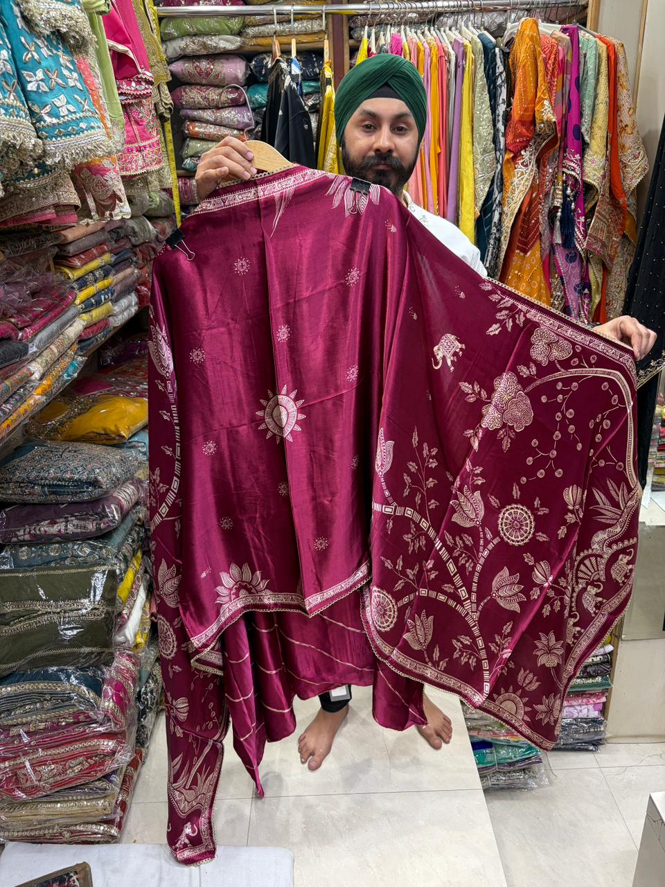 Gajji Elephant Neck Handwork - Design no 4