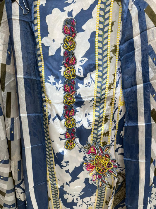 Celebrity Inspired Pakistani Cutwork Design