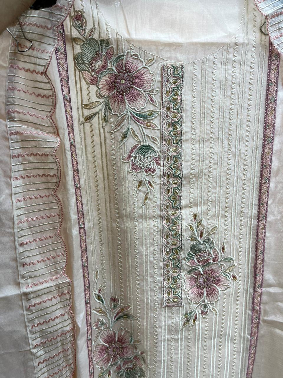 Mul Cotton with Designer Muslin Dupatta