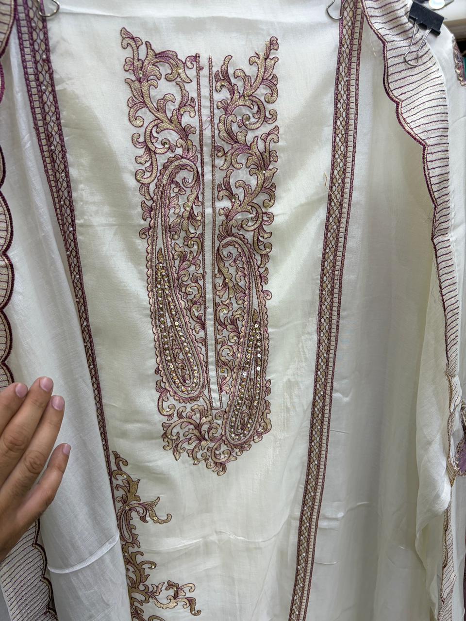 White Color Mul Designer Pakistani Suits