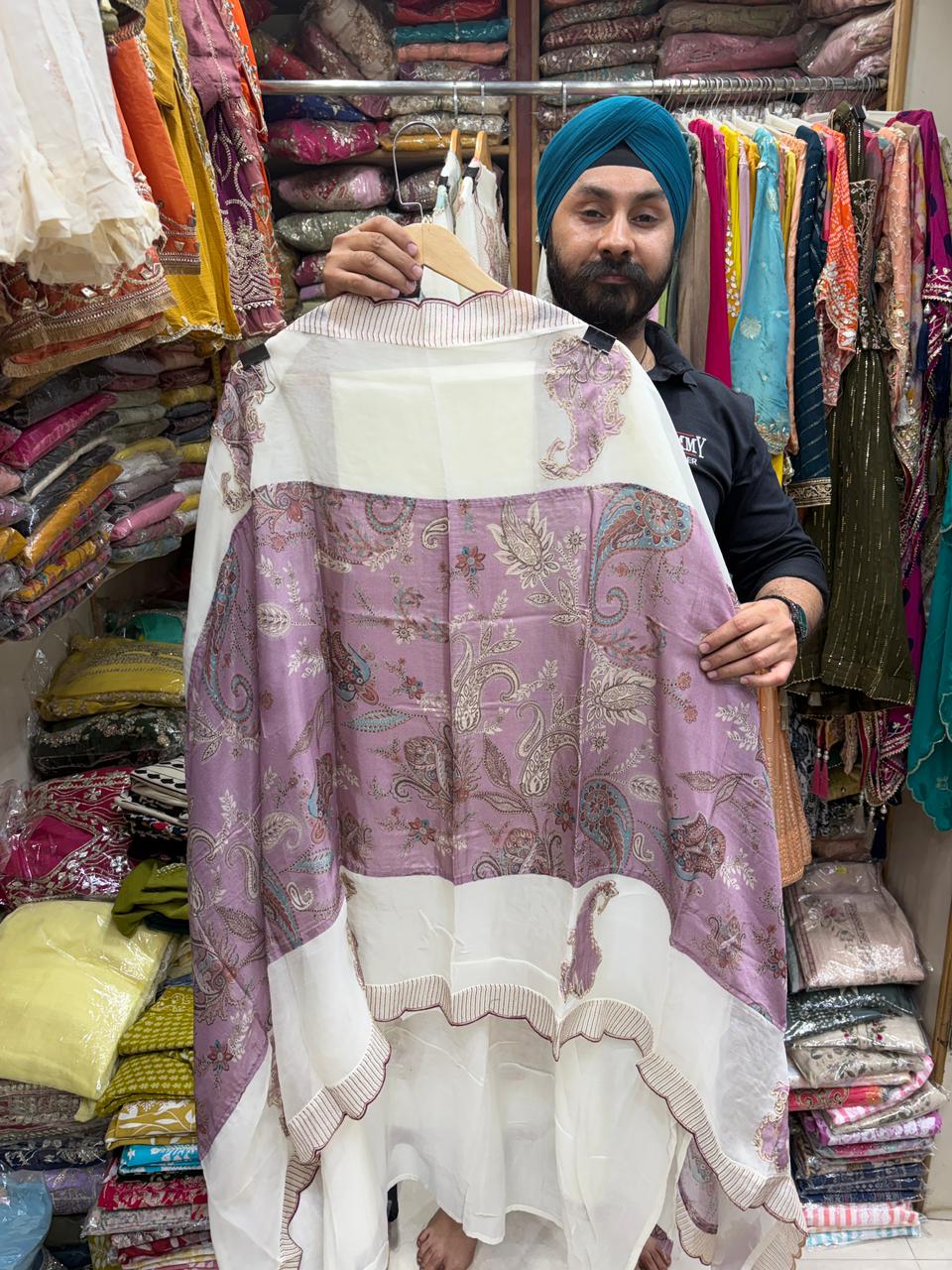 White Color Mul Designer Pakistani Suits