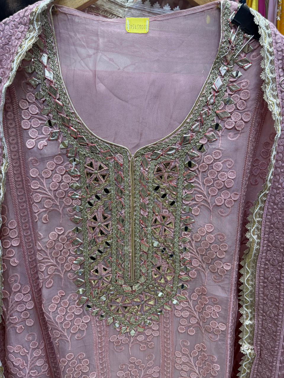 Summer Colors Applique Pakistani - Mirror Leather