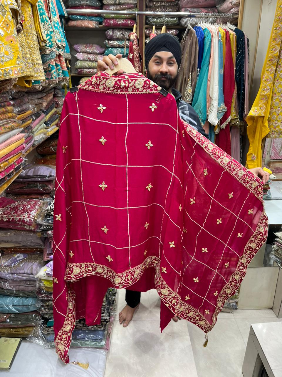 Royal Crepe Gotta Zari Suits - ( Bridal Wear )