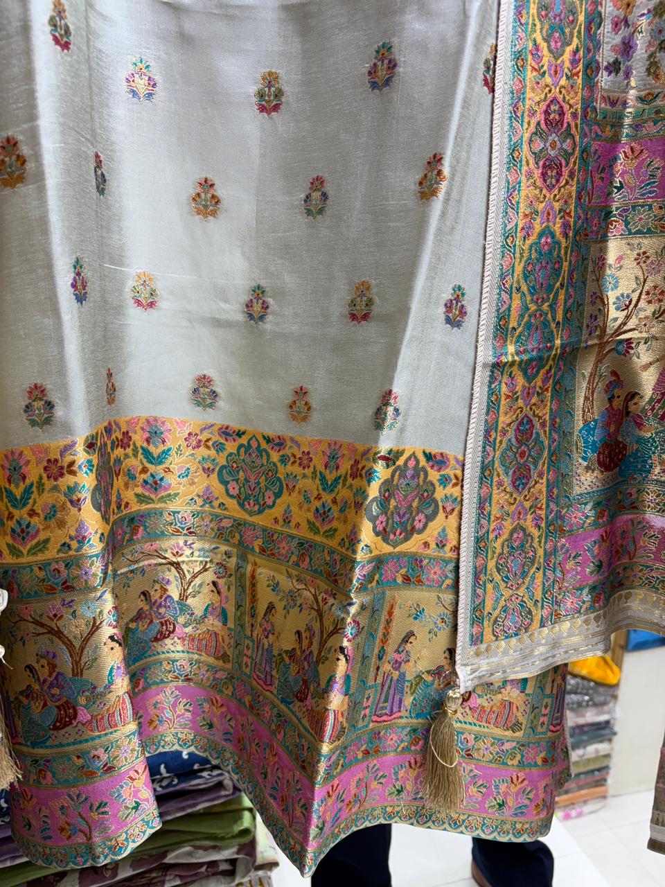 Silk Jacquard Weave Position Print Summer Edition -1