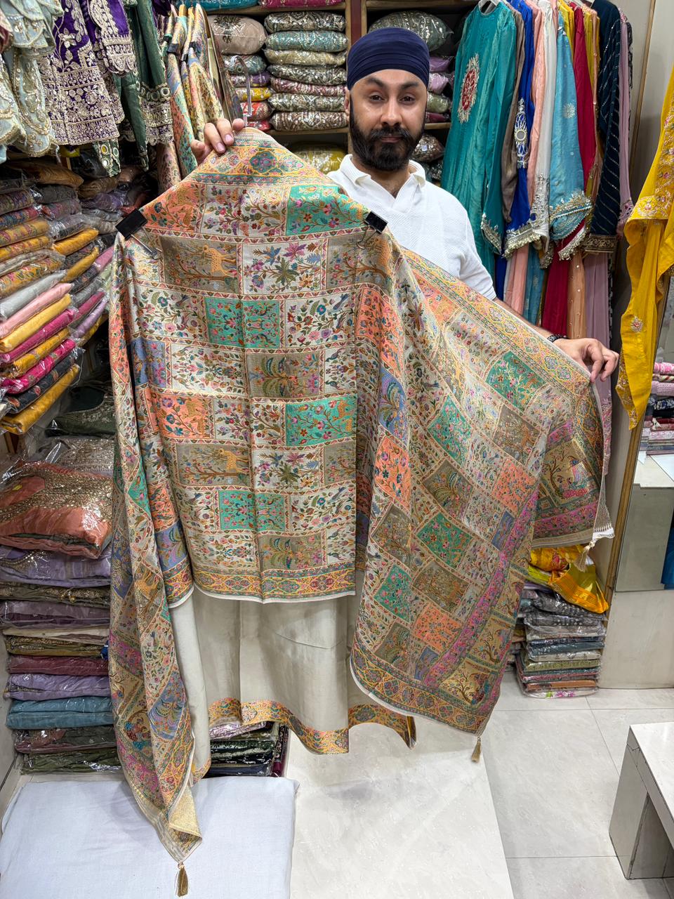 Silk Jacquard Weave Position Print Summer Edition -1