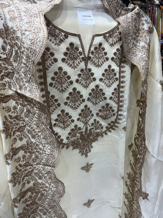 Mul Chaderi Stunning Thread Suit