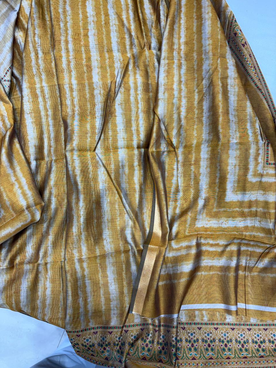 Maheshwari Handloom Suit - Shibori Print Dupatta