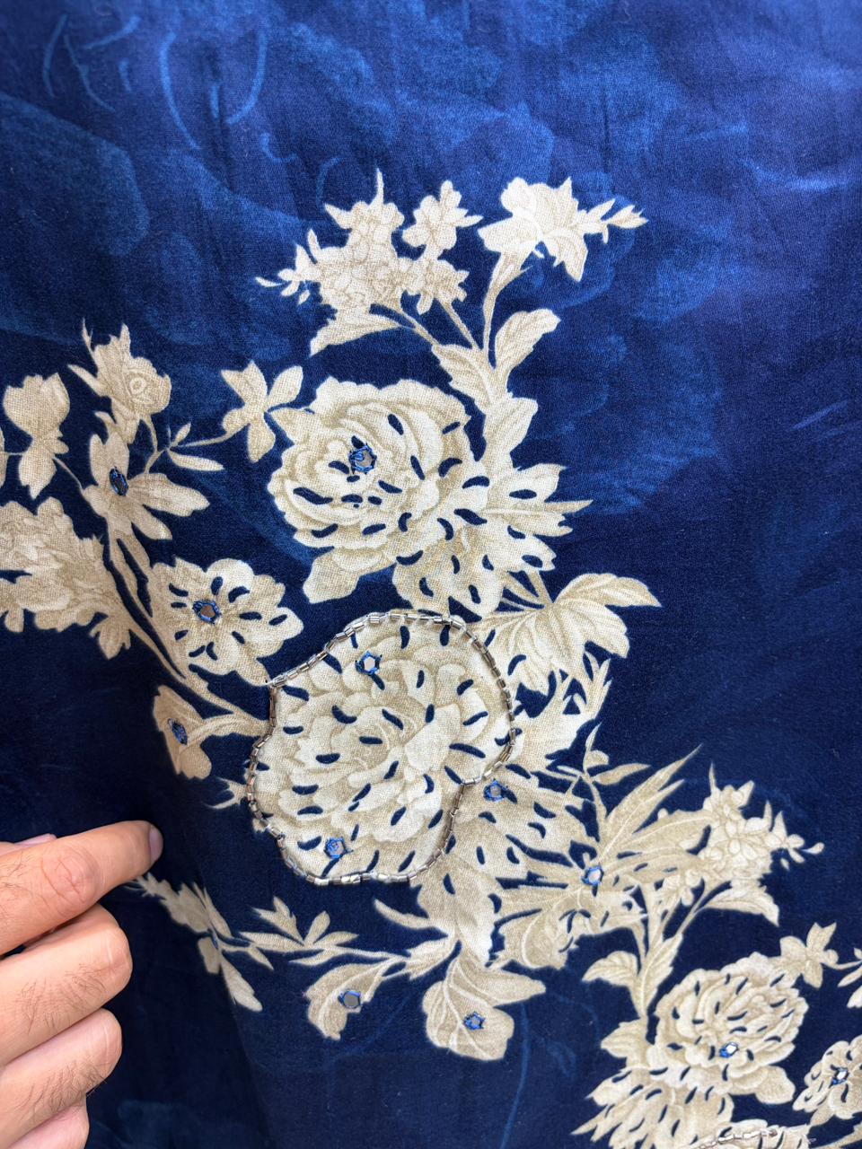 Cotton Floral Print - Nalki handwork