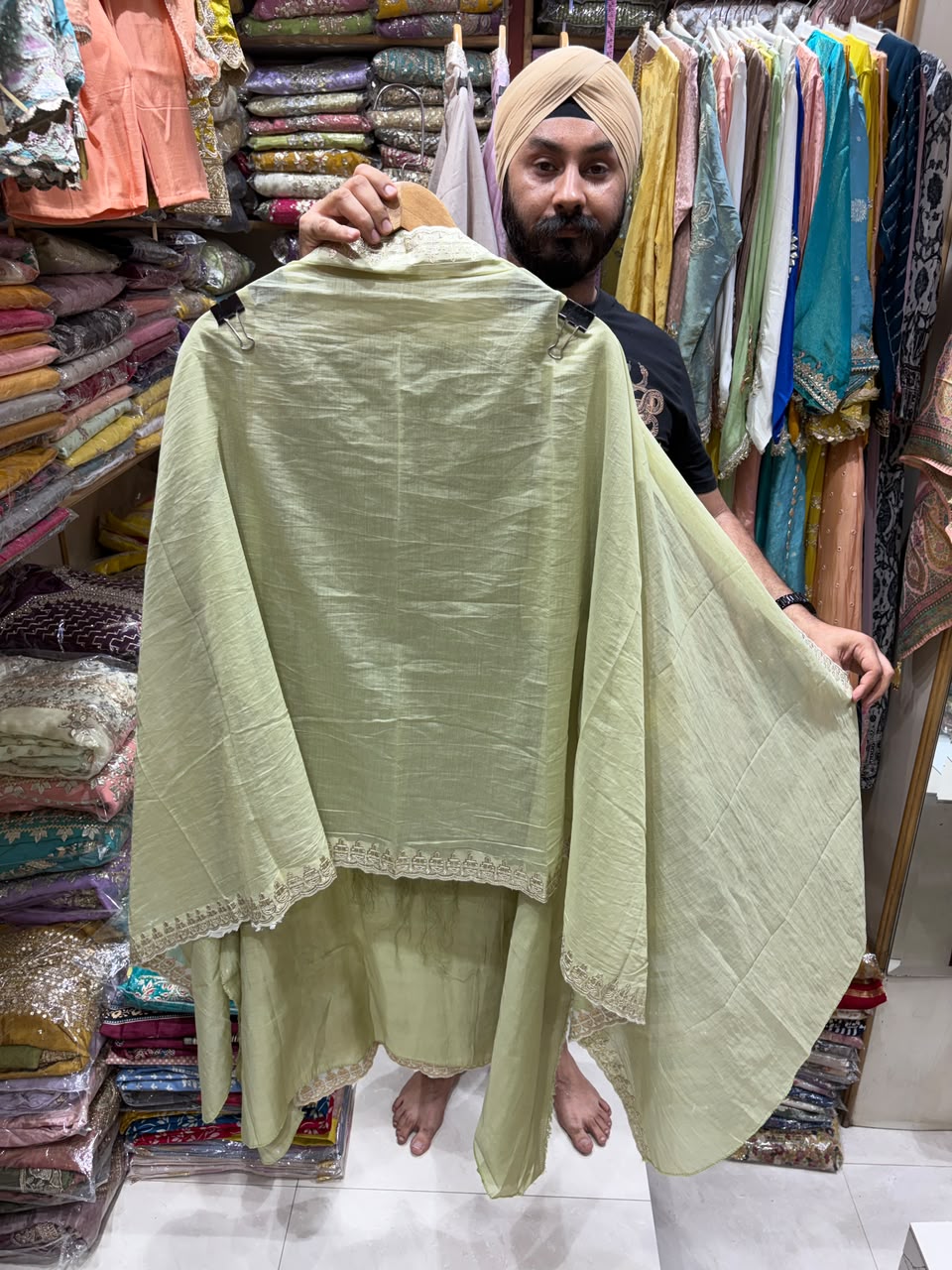 Mul Chanderi Tilla Work Desinger Suit