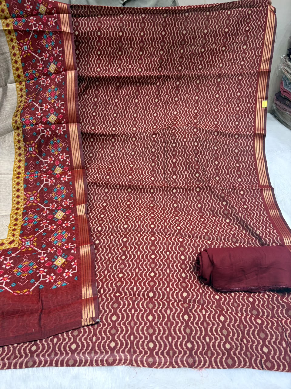 Maheshwari Laheriya Print Patola Duapatta