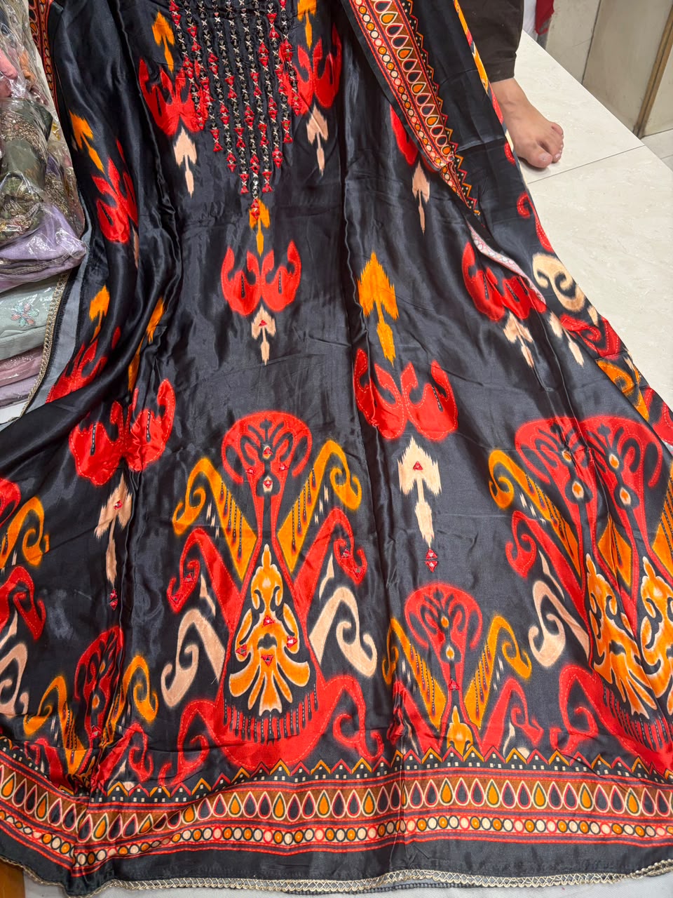 Vibrant Ikkat Print Gajji Silk New Edition - 26