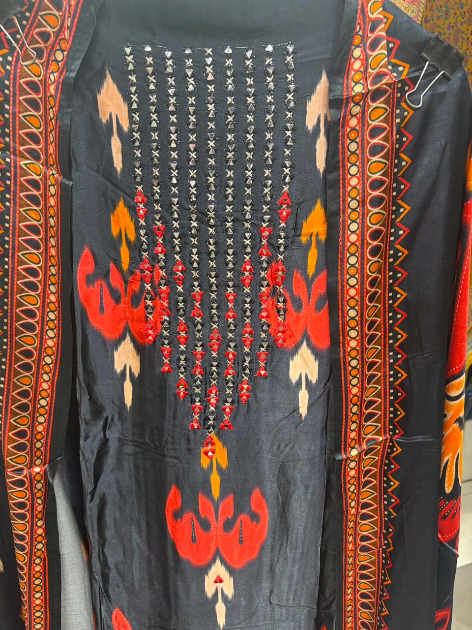 Vibrant Ikkat Print Gajji Silk New Edition - 26