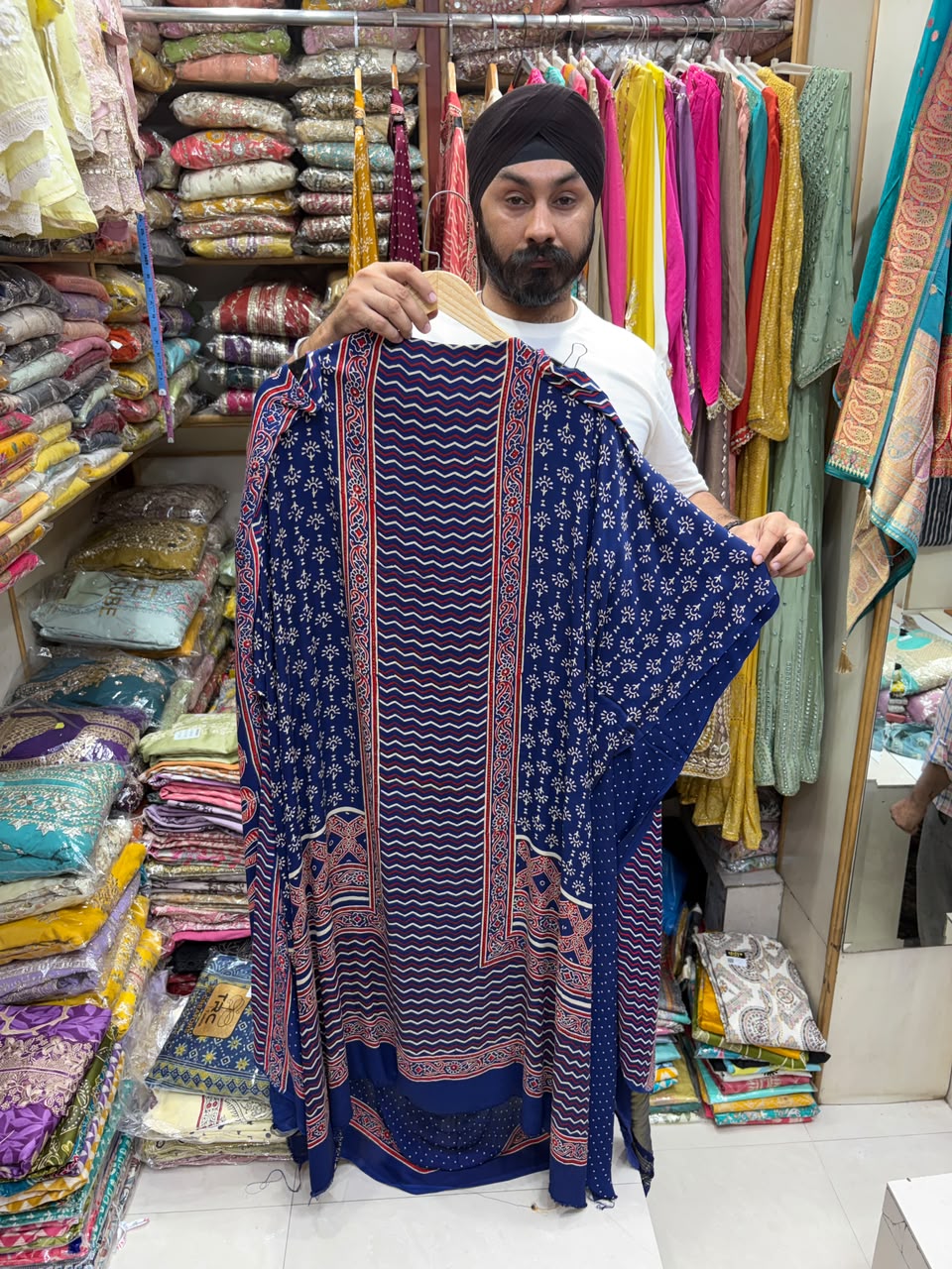 Luxury Modal Ajrakh Zari Pallu Dupatta Limited Edition