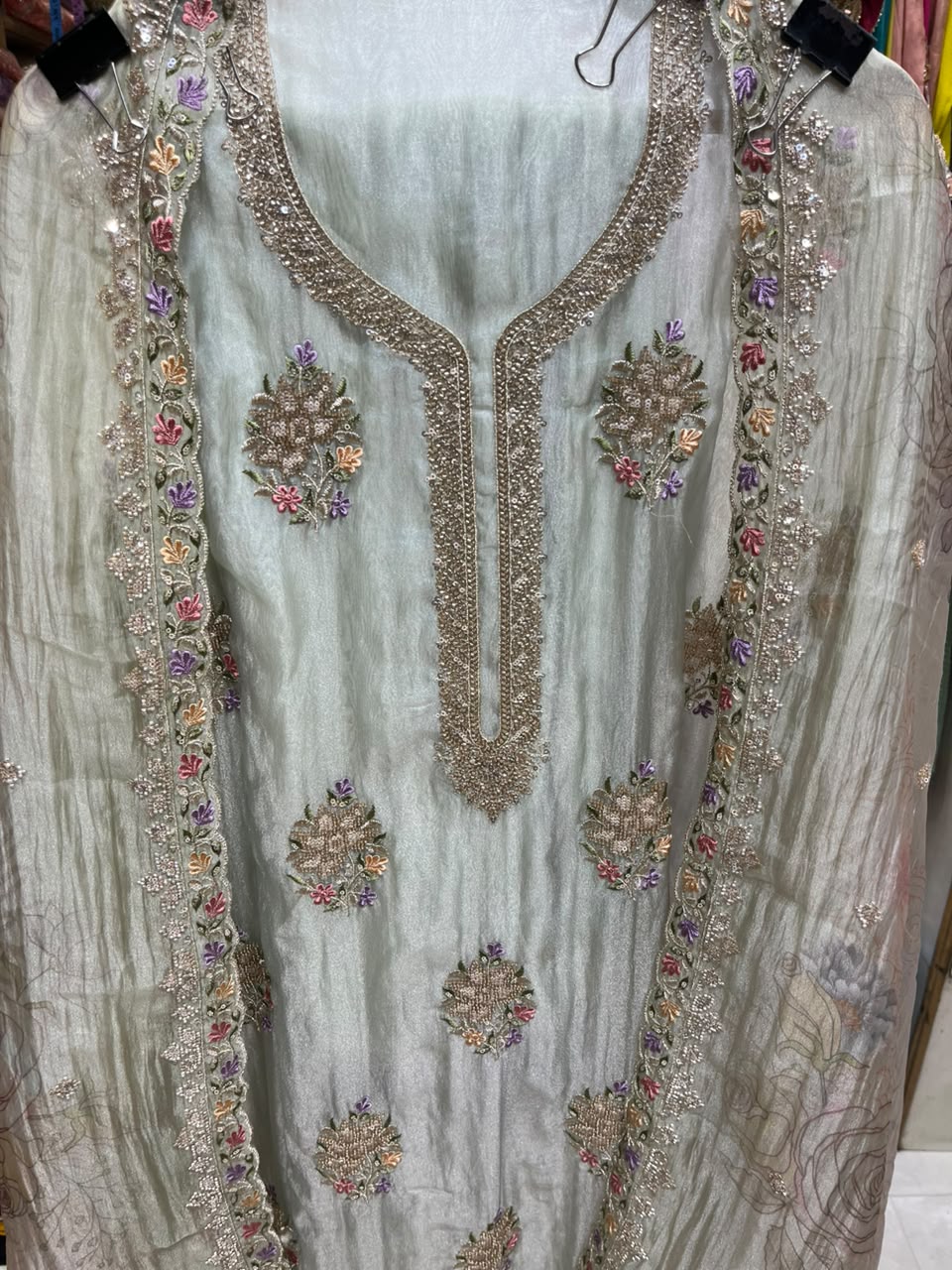 Glass Organza Luxury Suit Digital Dupatta