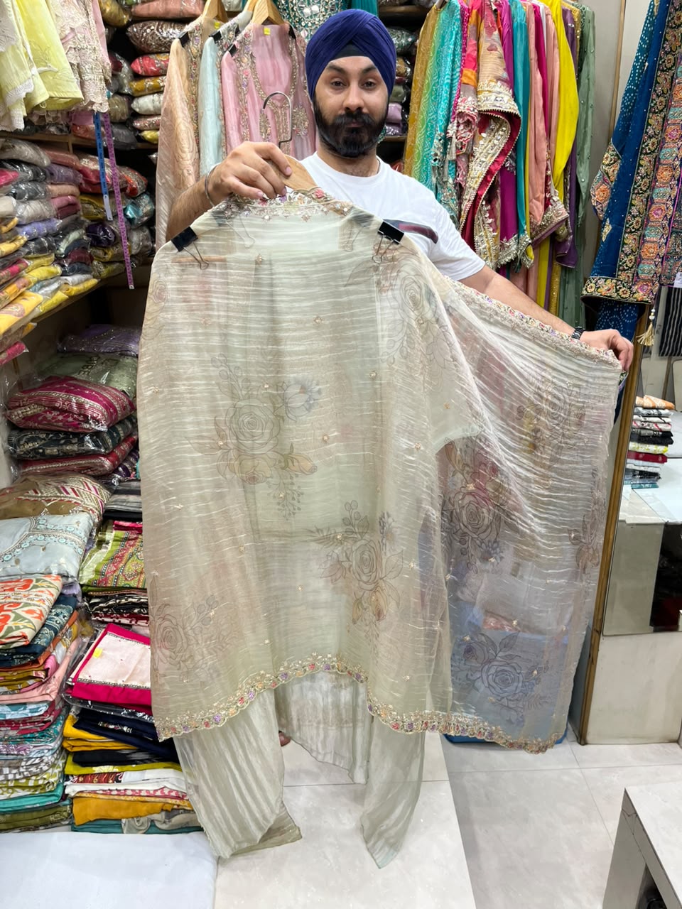 Glass Organza Luxury Suit Digital Dupatta