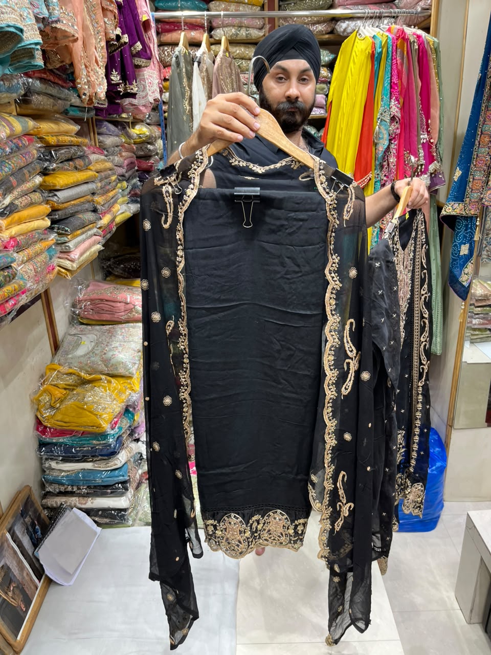 New Pakistani Style Organza Salwar Work Suit