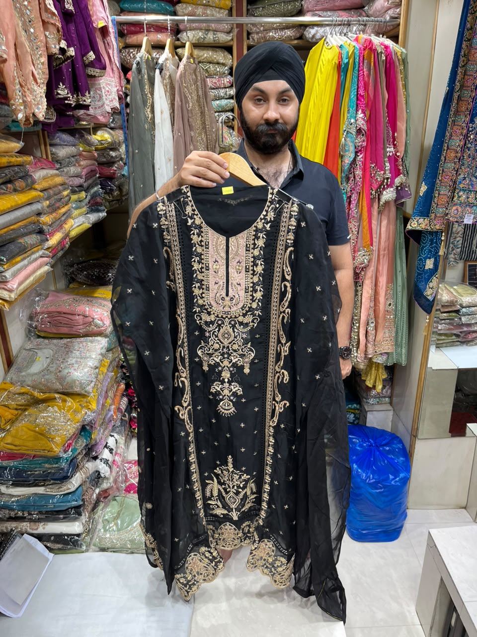 New Pakistani Style Organza Salwar Work Suit