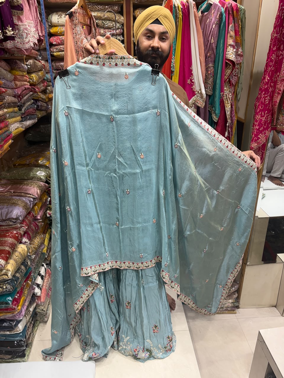 Luxury Gown Dress Heavy Beads Work