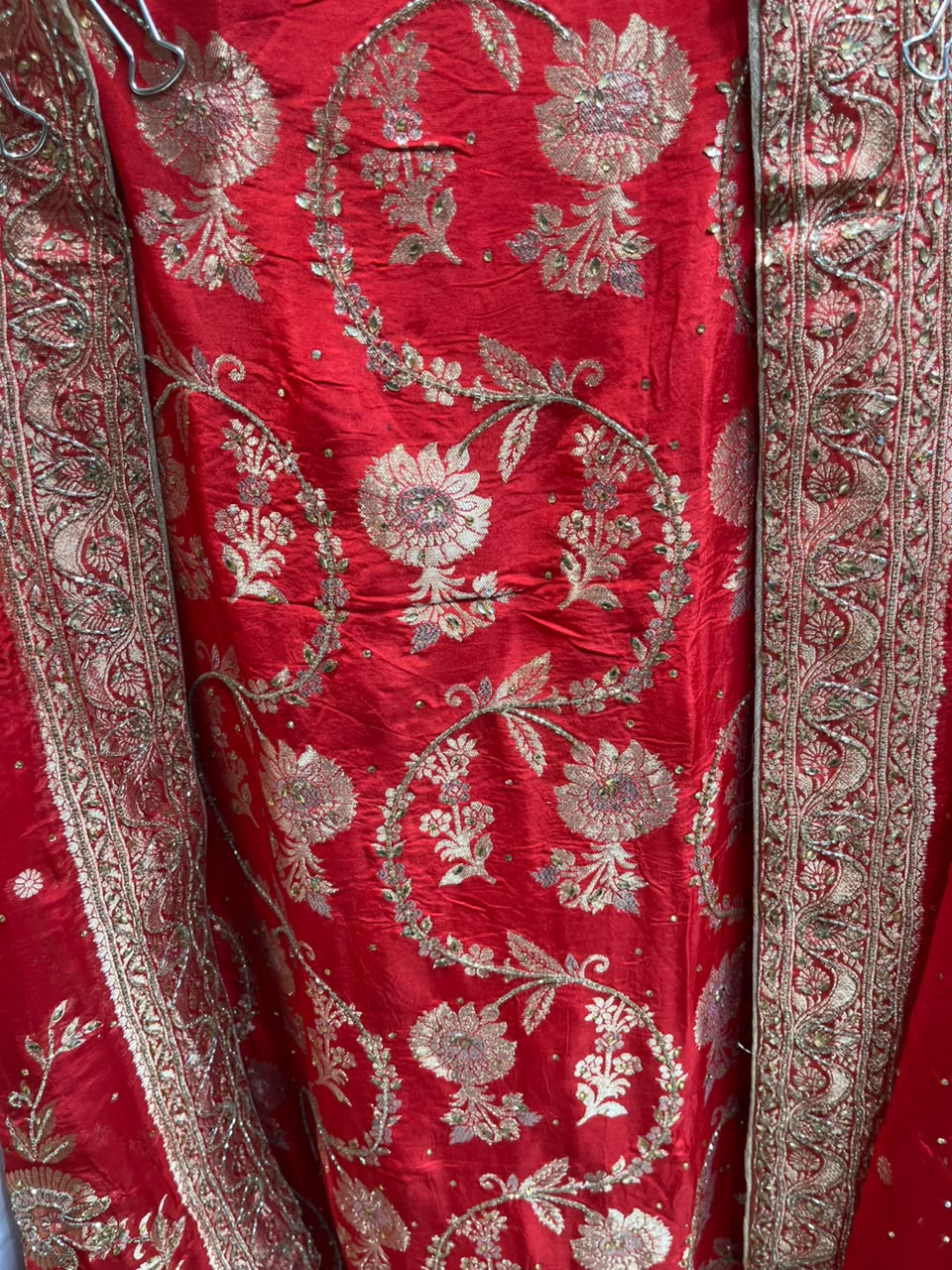 Banarasi Silk Heavy Dabka Bridal Suit - profoundly luxurious