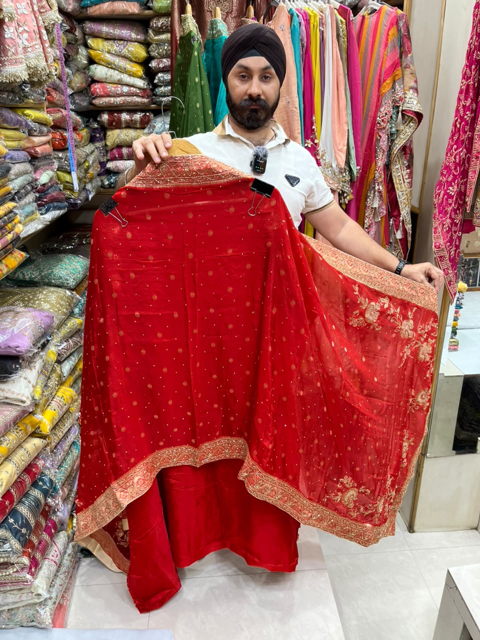 Banarasi Silk Heavy Dabka Bridal Suit - profoundly luxurious