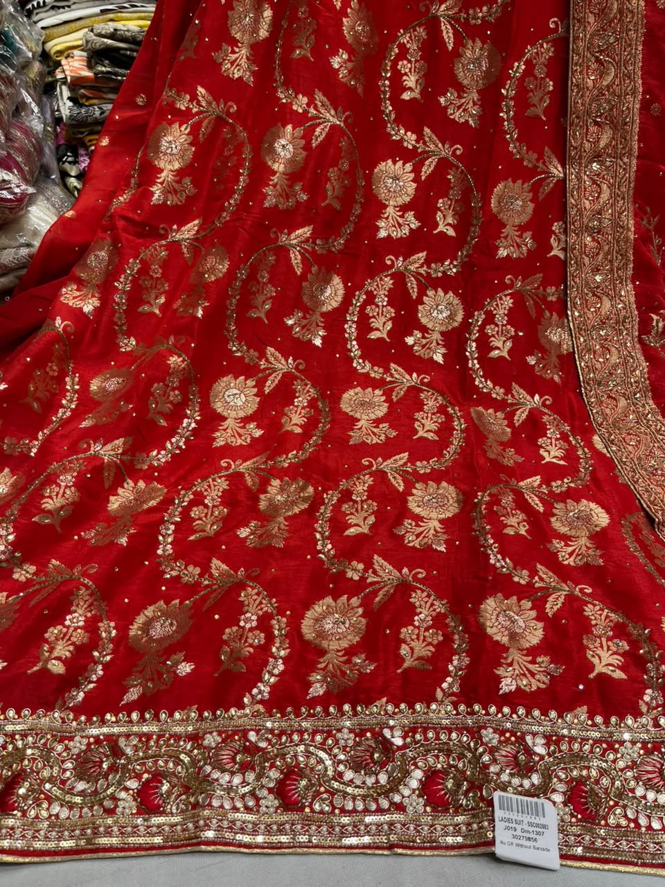 Banarasi Silk Heavy Dabka Bridal Suit - profoundly luxurious