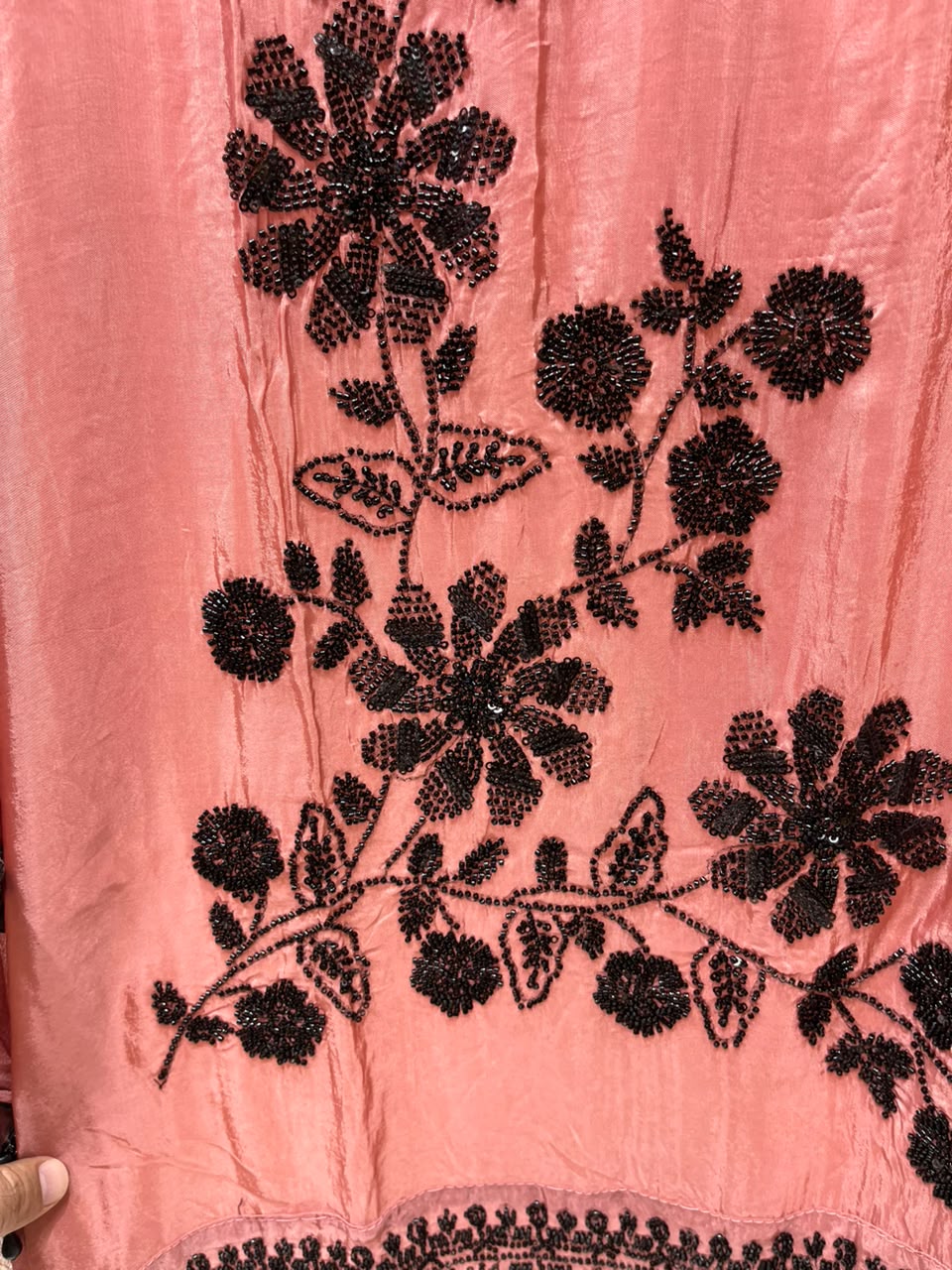 Organza Beads & Nalki Work Designer Suit