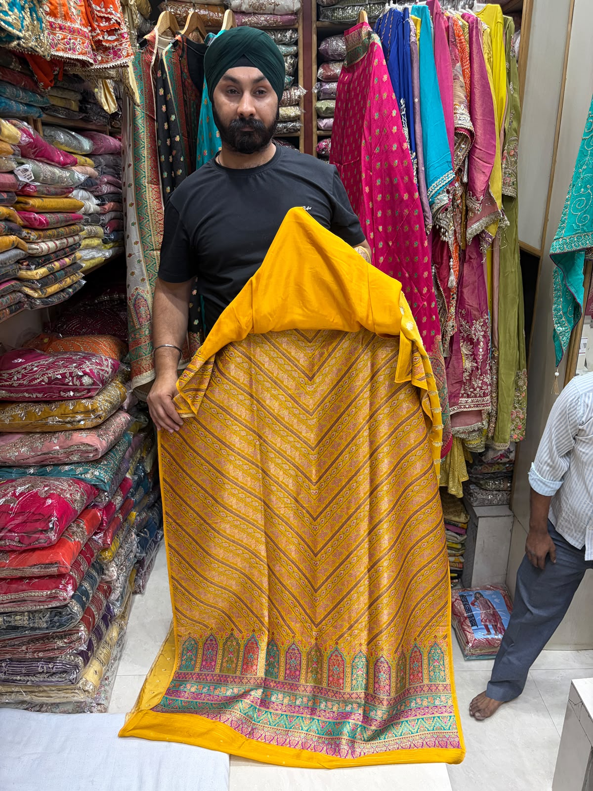 Premuim Silk Kimkhwab Look Position Weave - Jaal Edition